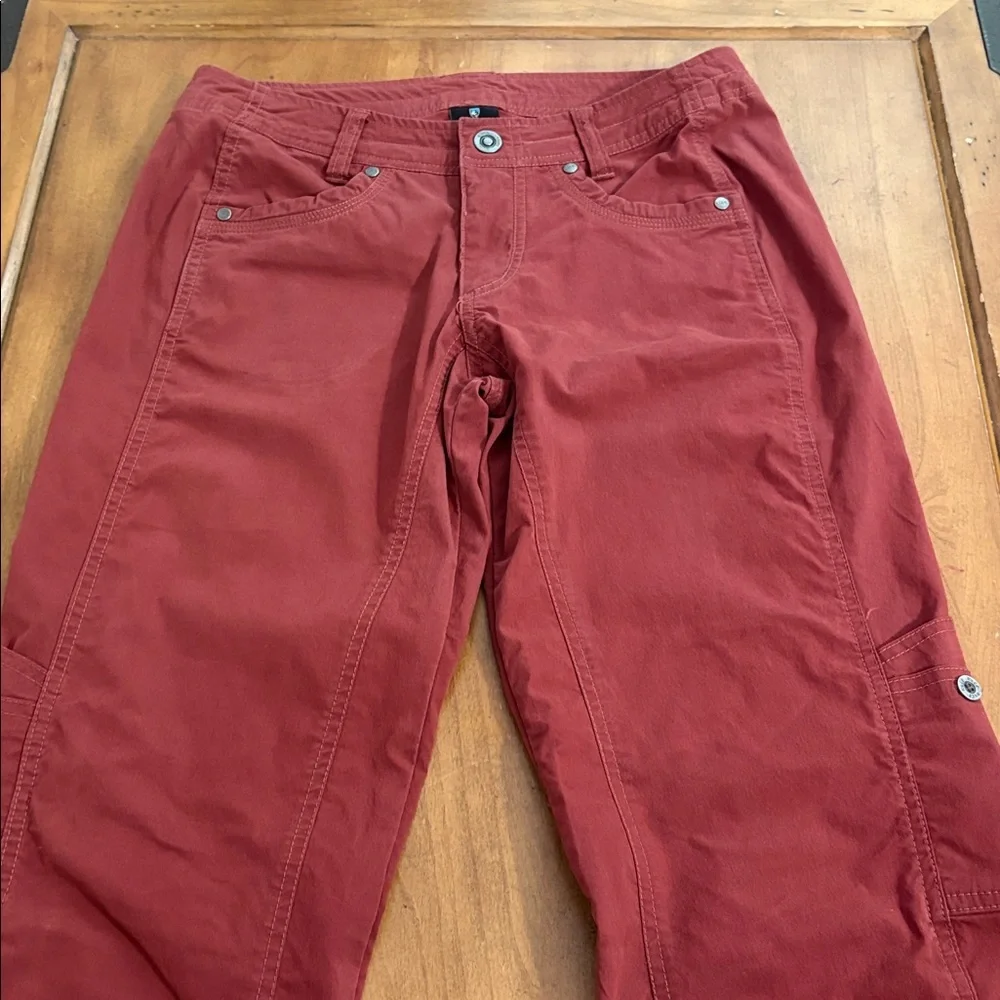 Kuhl Brick Red Red Cargo Pants Size 4